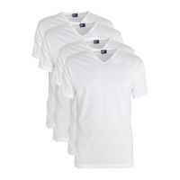 Alan Red 4-pack t-shirts v-neck Vermont wit