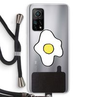 Spiegelei: Xiaomi Mi 10T 5G Transparant Hoesje met koord