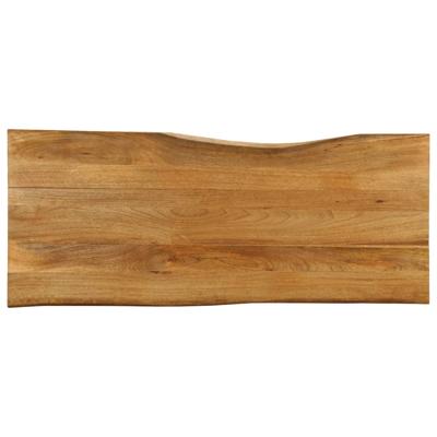 Tafelblad met natuurlijke rand 140x60x3,8 cm massief mangohout