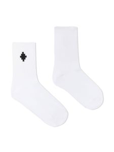 Marcelo Burlon County Of Milan Kids chaussettes à logo imprimé - Blanc