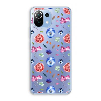 Bloemetjes: Xiaomi Mi 11 Lite Transparant Hoesje