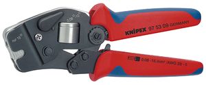 Knipex Zelfinstellende krimptang voor adereindhulzen gebruineerd 190 mm - 975309