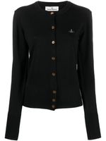 Vivienne Westwood cardigan à motif Orb brodé - Noir