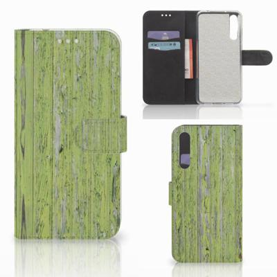 Huawei P20 Pro | Book Style Case | Green Wood