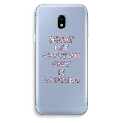 Christian Grey: Samsung Galaxy J3 (2017) Transparant Hoesje