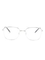 Alexander McQueen Eyewear lunettes de vue à monture carrée - Argent - thumbnail