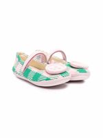 Camper Kids ballerines Twins à carreaux - Rose