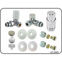 Riko Luxe Theromstatisch Radiator Aansluitset Haaks Verkeerd Links Chroom Riko Luxe Theromstatisch Radiator Aansluitset Haaks Verkeerd Links Chroom
