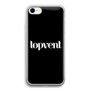 Topvent Zwart: iPhone SE 2020 Transparant Hoesje