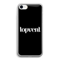 Topvent Zwart: iPhone SE 2020 Transparant Hoesje