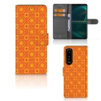 Sony Xperia 5III | Telefoon Hoesje | Batik Oranje Sony Xperia 5III | Telefoon Hoesje | Batik Oranje