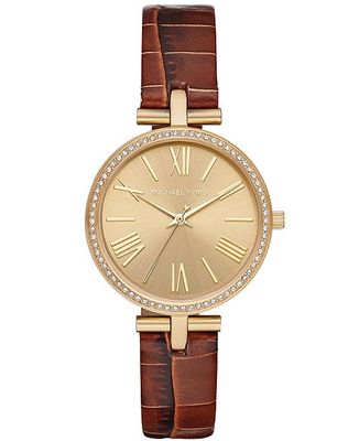 Horlogeband Michael Kors MK2765 Leder Bruin 14mm