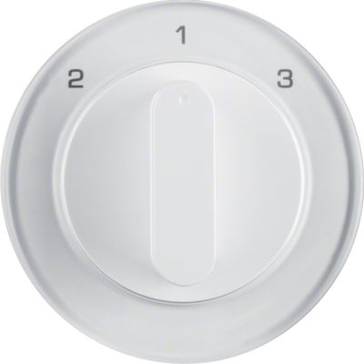 Berker centraalplaat 3 standen schakelaar 2-1-3 R1-R3 wit 10842089