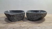 Doppelwaschbecken Flussstein RM250320AB, 42x37x15 cm
