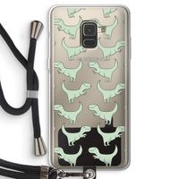 Dinos: Samsung Galaxy A8 (2018) Transparant Hoesje met koord