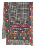 Leathersmith of London graphic-print frayed scarf - Multicolore - thumbnail