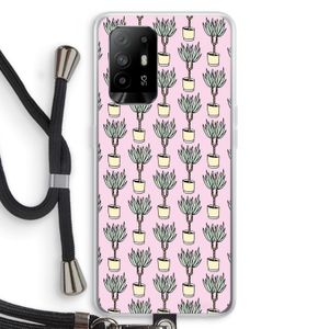 Boompje: Oppo A95 5G Transparant Hoesje met koord