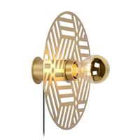 Lucide wandlamp Olenna - mat goud/messing