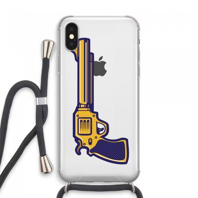 Pew Pew Pew: iPhone XS Max Transparant Hoesje met koord