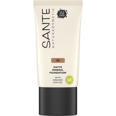 Sante Deco Matte Mineral Foundation 06 Warm Caramel (30 ml)