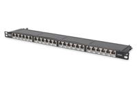 Digitus DN-91624S-SL-SH 24 poorten Netwerkpatchpaneel 483 mm (19) CAT 6 0.5 HE Zwart