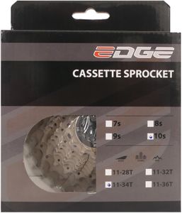 Edge cassette 10 speed cs-m6010 11-34t zilver