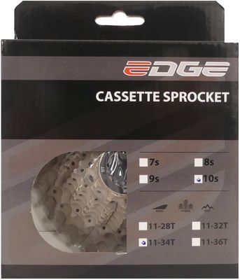 Edge cassette 10 speed cs-m6010 11-34t zilver