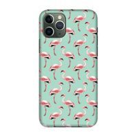 Flamingoprint groen: Volledig geprint iPhone 11 Pro Hoesje