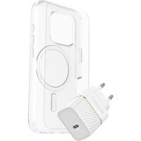 Otterbox Protection + Power KIT EU Set (hoesje + beschermglas + lader) Apple iPhone 16 Pro Transparant, Wit MagSafe compatible