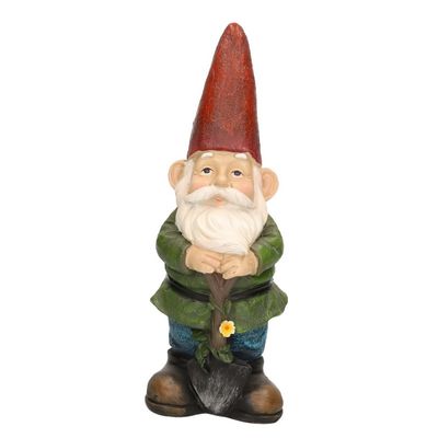Tuinkabouter beeld Sam met schop/schep 29 cm