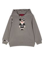 Mostly Heard Rarely Seen 8-Bit hoodie Mini Double C Bear - Gris