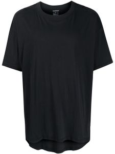 Ann Demeulemeester t-shirt à ourlet asymétrique - Noir