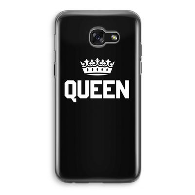 Queen zwart: Samsung Galaxy A5 (2017) Transparant Hoesje