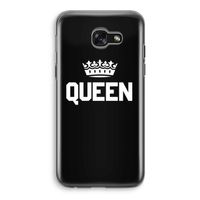 Queen zwart: Samsung Galaxy A5 (2017) Transparant Hoesje