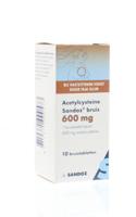 Sandoz Acetylcysteine 600mg 10 Bruistabletten