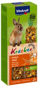 Honing/spelt-kracker dwergkonijn 2in1 - Vitakraft