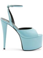 Giuseppe Zanotti sandales Aida à plateforme - Bleu