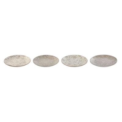 Bordenset Home ESPRIT Bruin Beige Porselein 19 x 19 x 2 cm