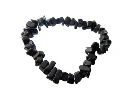 Edelsteen Splitarmband Obsidiaan (ca. 7 mm Stenen) Edelsteen Splitarmband Obsidiaan (ca. 7 mm Stenen)