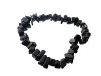 Edelsteen Splitarmband Obsidiaan (ca. 7 mm Stenen) - thumbnail