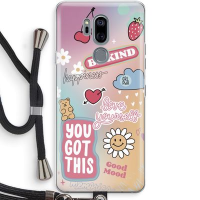 Positivity: LG G7 Thinq Transparant Hoesje met koord