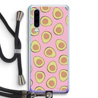 Dancing avocados: Huawei P30 Transparant Hoesje met koord