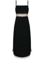 Alexis Tale ring-detail midi dress - Noir