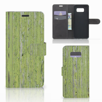 Samsung Galaxy S8 Plus | Book Style Case | Green Wood