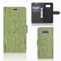 Samsung Galaxy S8 Plus | Book Style Case | Green Wood