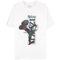 My Hero Academia: Izuku Midoriya White T-Shirt Size L