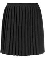 Claudie Pierlot mélange-effect pleated knit skirt - Gris - thumbnail