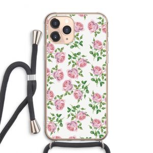 Kleine roosjes: iPhone 11 Pro Max Transparant Hoesje met koord