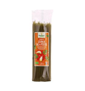 Spaghetti tarwe quinoa knoflook peterselie bio