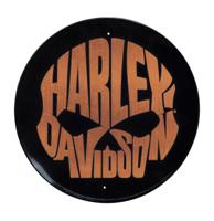 Harley-Davidson Copper Skull Metalen Bord